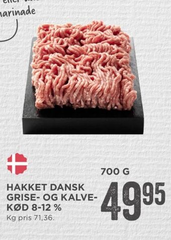 Ukendt hakket kalv og grisekød