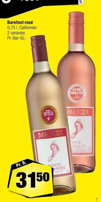 Calle Barefoot rosé tilbud