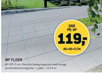 XL-BYG Ibf belægningsflise tilbud