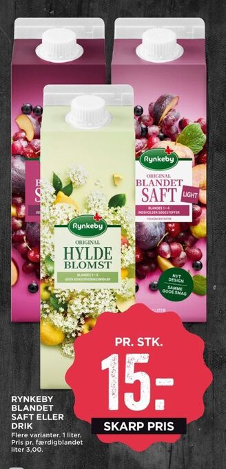 Blandet saft c konc. frugtsaft