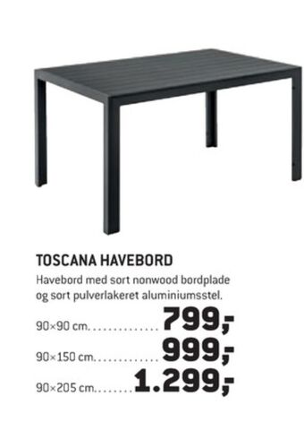 XL-BYG Outrium havebord tilbud