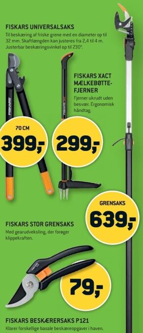 XL-BYG Fiskars universalsaks tilbud