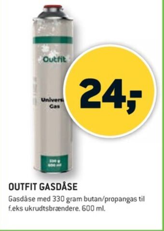 XL-BYG Outfit gasdåse tilbud