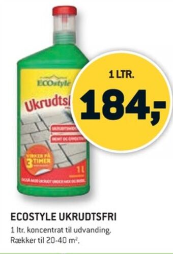 Ukrudtsfri ukrudtsmiddel