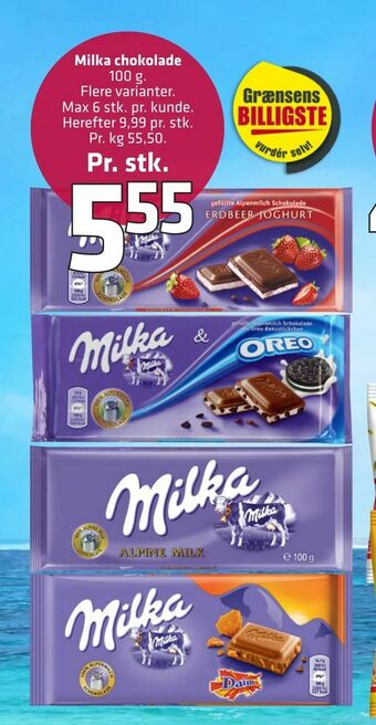 Fleggaard Milka chokolade tilbud