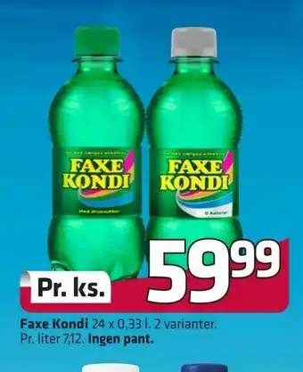 Fleggaard Faxe Kondi Ingen pant tilbud