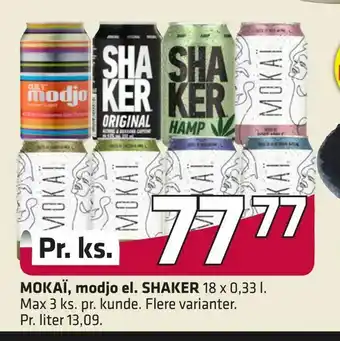 Fleggaard MOKAÏ, modjo el. SHAKER tilbud