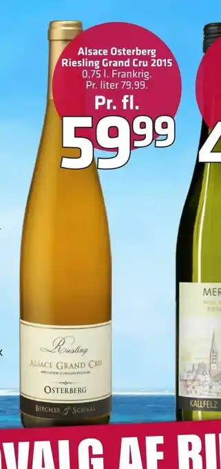 Fleggaard Alsace Osterberg Riesling Grand Cru 2015 tilbud