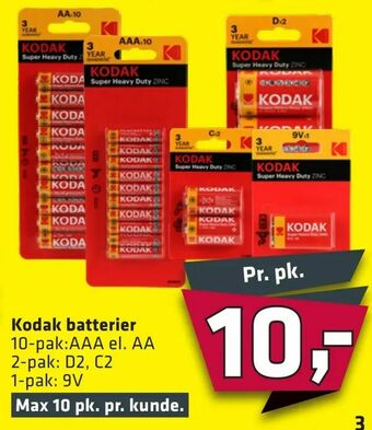 Fleggaard Kodak batterier tilbud