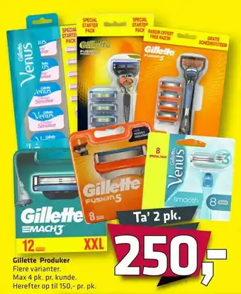 Fleggaard Gillette Produker tilbud