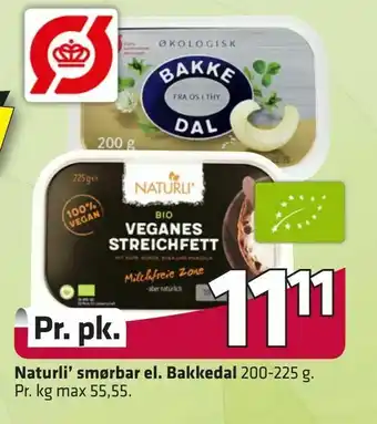 Naturli' smørbar el. Bakkedal