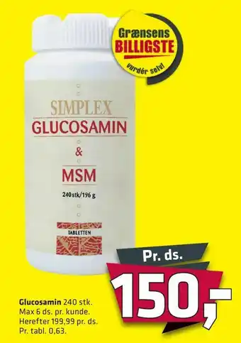 Fleggaard Glucosamin tilbud