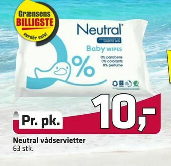 Fleggaard Neutral vådservietter tilbud