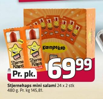 Fleggaard Stjernehaps mini salami tilbud