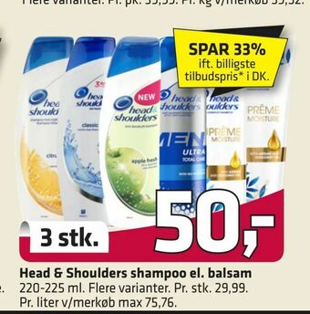 Fleggaard Head & Shoulders shampoo el. balsam tilbud