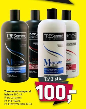 Fleggaard Tresemmé shampoo el. balsam tilbud