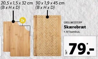 Lidl Grillmeister skærebræt tilbud