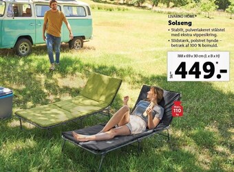 Lidl Livarno home solseng tilbud