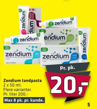 Fleggaard Zendium tandpasta tilbud