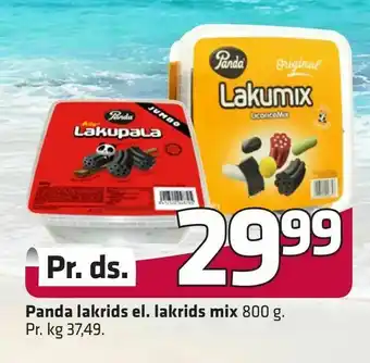 Fleggaard Panda lakrids el. lakrids mix tilbud