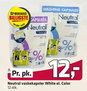 Fleggaard Neutral vaskekapsler White el. Color tilbud