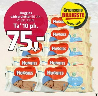 Fleggaard Huggies vådservietter tilbud