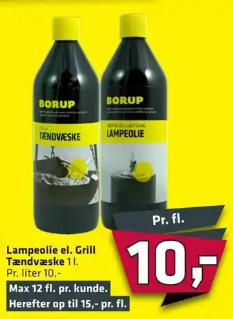 Lampeolie el. Grill Tændvæske