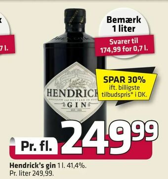 Fleggaard Hendrick's gin tilbud