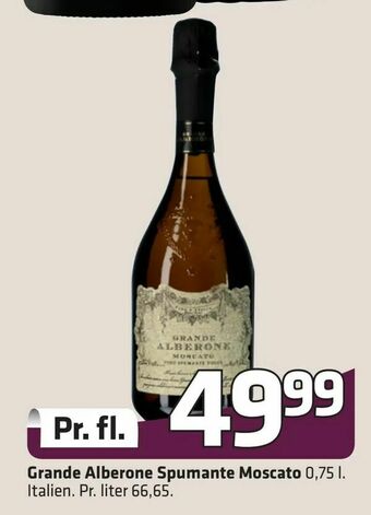Fleggaard Grande Alberone Spumante Moscato tilbud