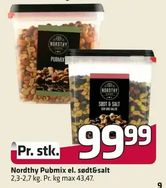 Fleggaard Nordthy Pubmix el. sødt&salt tilbud