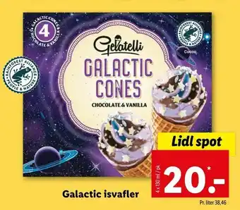 Let-Køb Galactic isvafler tilbud