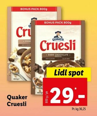 Let-Køb Quaker Cruesli tilbud