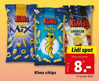 Let-Køb Kims chips tilbud