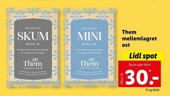 Let-Køb Them mellemlagret ost tilbud