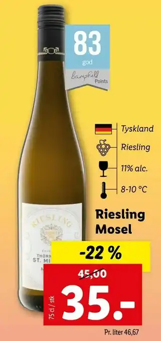 Let-Køb Riesling Mosel tilbud