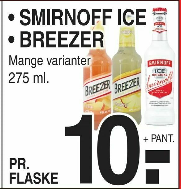 smirnoff ice breezer