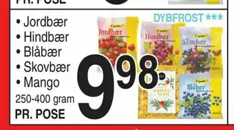 ABC Lavpris Jordbær • Hindbær • Blåbær • Skovbær • Mango tilbud