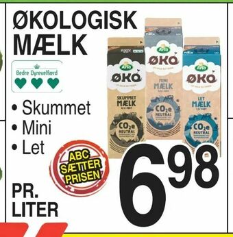 ABC Lavpris Økologisk mælk tilbud