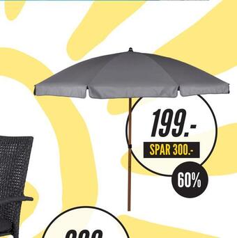 My Home Lagnö parasol ø220 cm tilbud