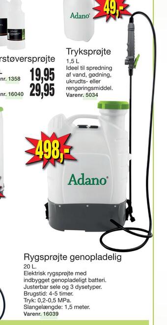 Harald Nyborg Rygsprøjte genopladelig tilbud