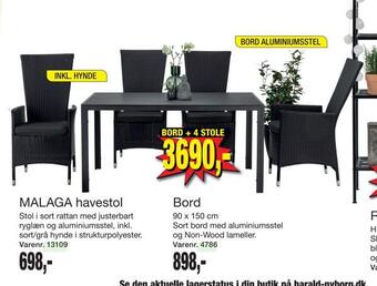 Harald Nyborg Malaga havestol tilbud