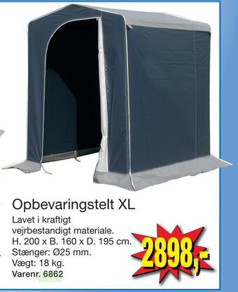 Harald Nyborg Opbevaringstelt xl tilbud