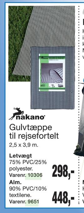 Harald Nyborg Gulvtæppe til rejsefortelt tilbud