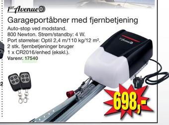 Harald Nyborg Garageportåbner med fjernbetjening tilbud