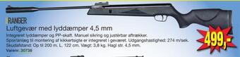 Harald Nyborg Luftgevær med lyddæmper 4,5 mm tilbud
