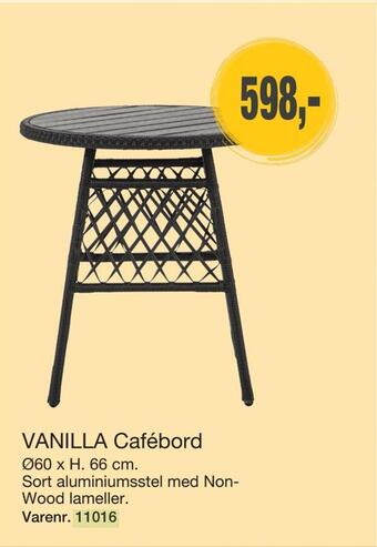 Harald Nyborg Vanilla cafébord tilbud