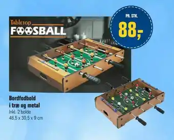Bordfodbold i træ og metal