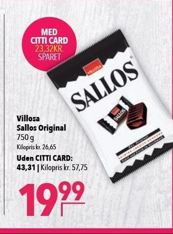 Citti Villosa sallos original tilbud