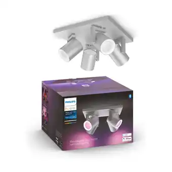Expert Philips hue wca argenta quadruple spotlight aluminium tilbud