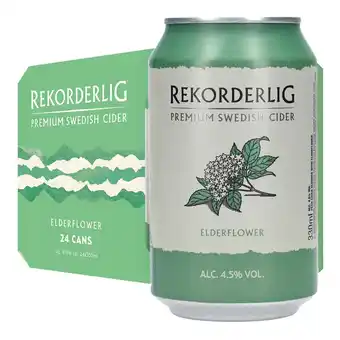 Rekorderlig hyldeblomst/elderflower 4,5% 24 x 330ml